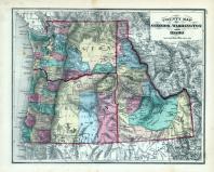 Oregon, Washington and Idaho, Clark County 1875